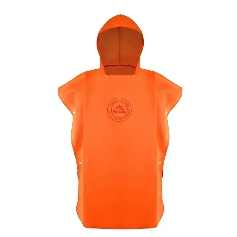 poncho de plage enfant orange