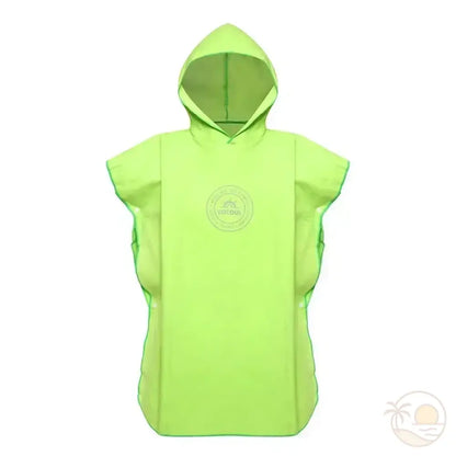 poncho de plage enfant vert