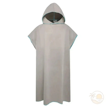 poncho de plage homme gris