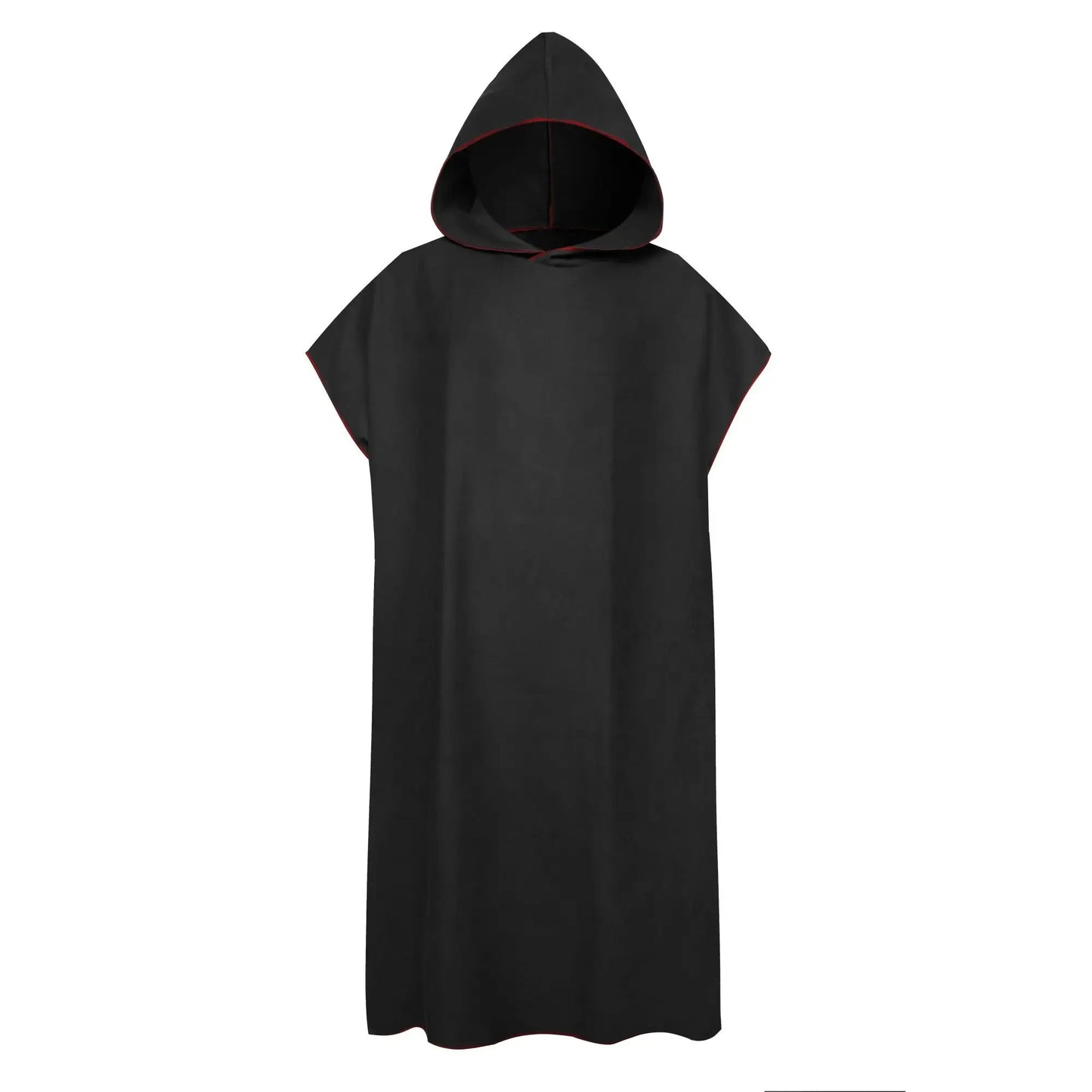 poncho de plage homme noir