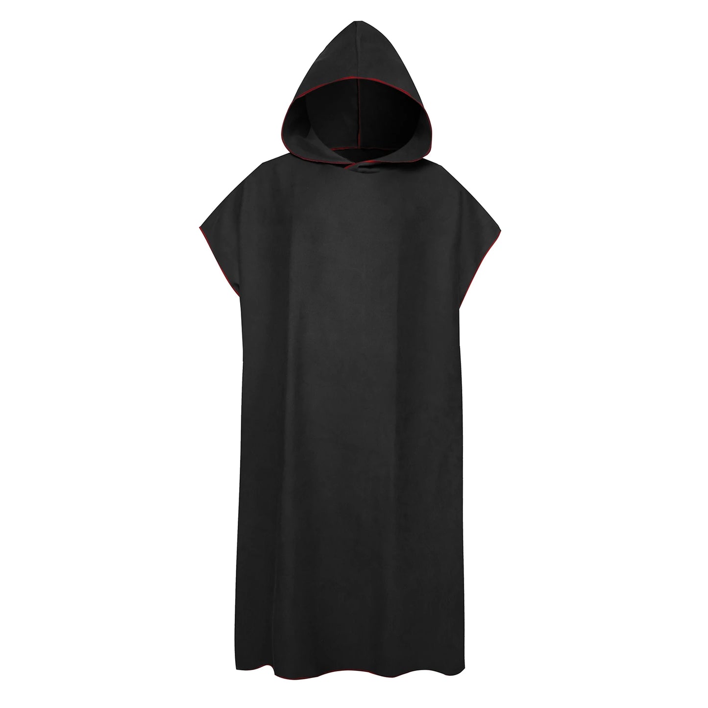 poncho de plage noir