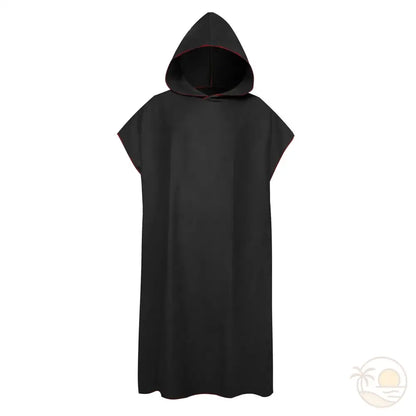 poncho de plage noir