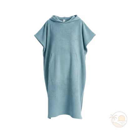 poncho de plage pour femme bleu clair