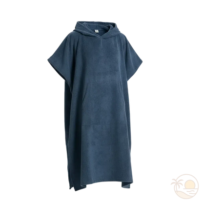 poncho de plage pour femme bleu marine