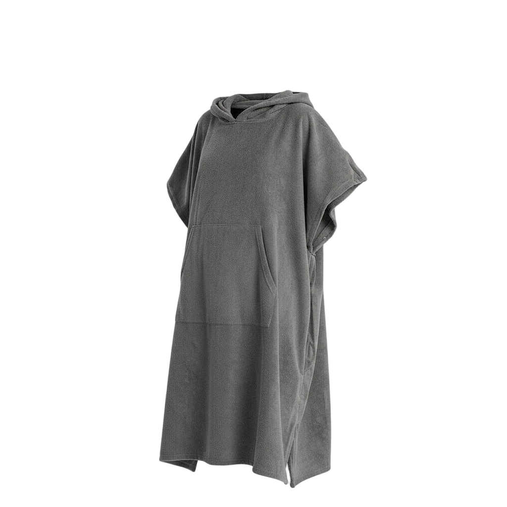poncho de plage pour femme gris clair
