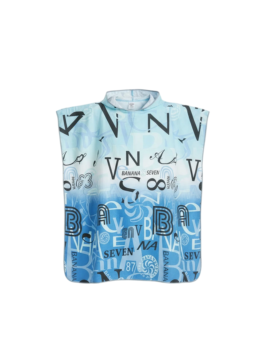 poncho serviette de plage recto