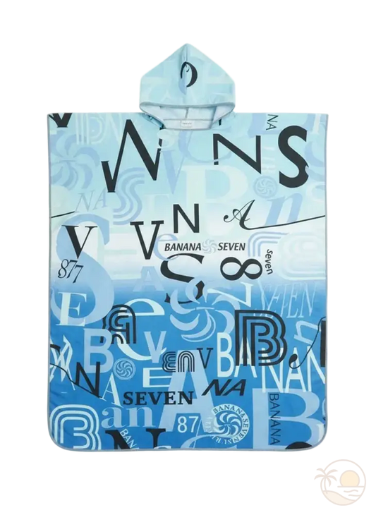 poncho serviette de plage recto capuche