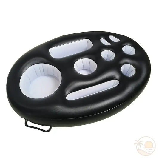 porte gobelet gonflable piscine noir