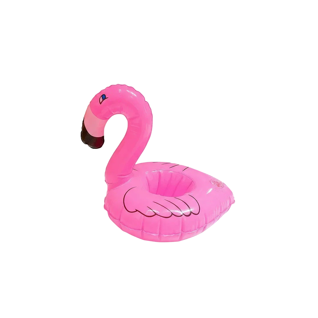 porte gobelet piscine flamant rose