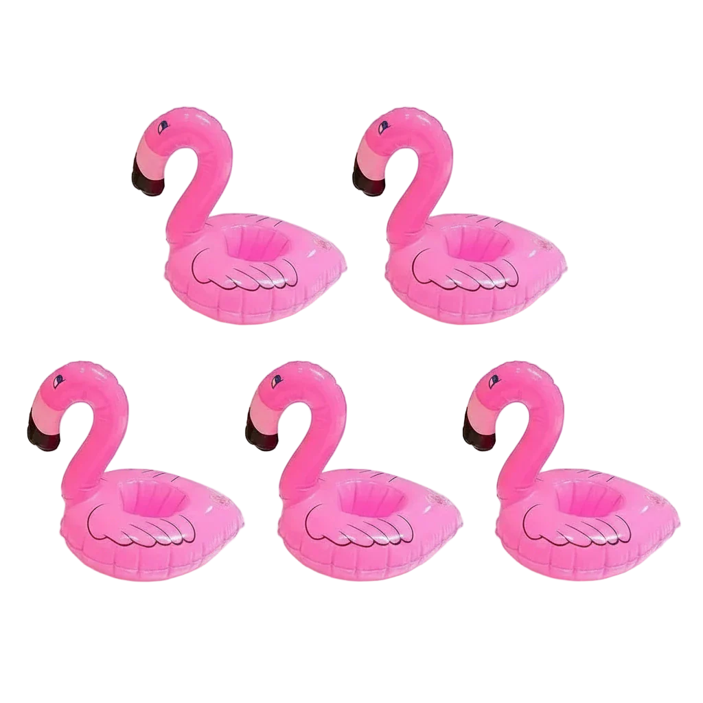 portes goblelet piscine flamant rose lot de cinq