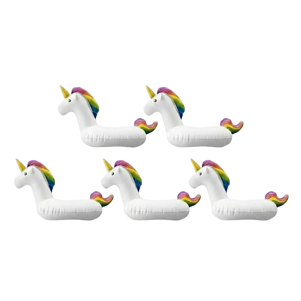 portes goblelet piscine licorne lot de cinq