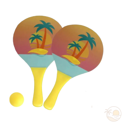 raquette de plage bois 1