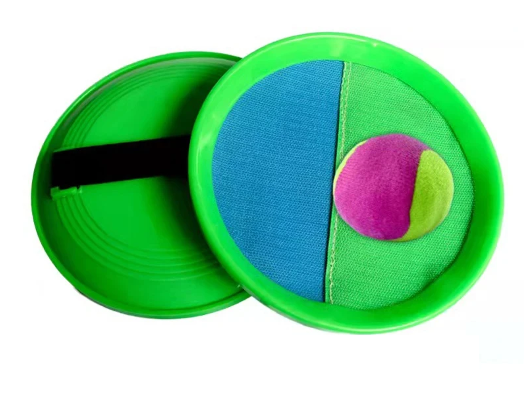 raquette de plage scratch vert bleu