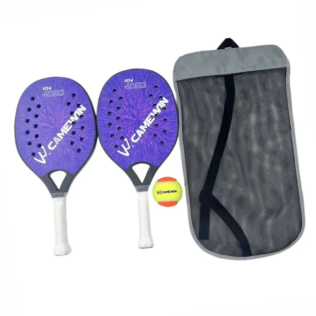 raquette de tennis de plage bleu