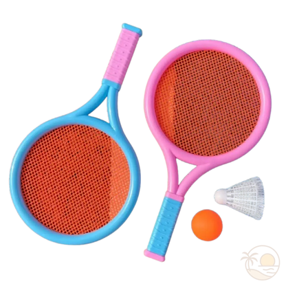 raquettes de plage rose bleue 2