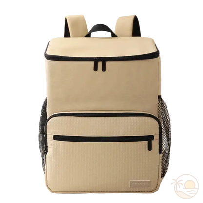sac a dos glaciere beige vue de face