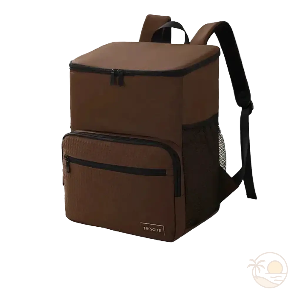 sac a dos glaciere marron