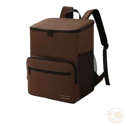 sac a dos glaciere marron