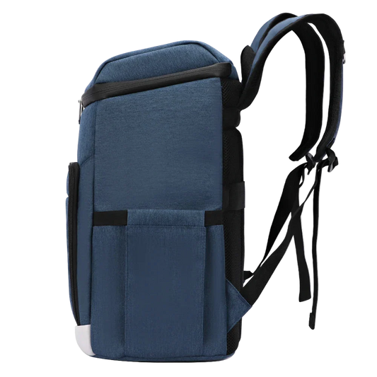 sac a dos isotherme bleu profil