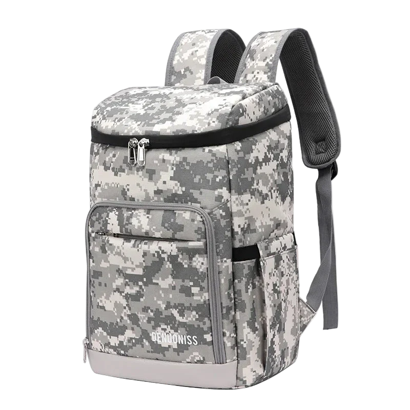 sac a dos isotherme camouflage gris