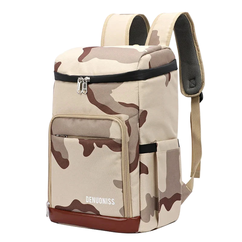 sac a dos isotherme camouflage marron