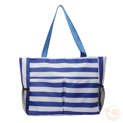 sac cabas de plage bleu