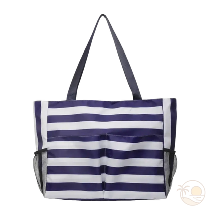 sac cabas de plage bleu marine