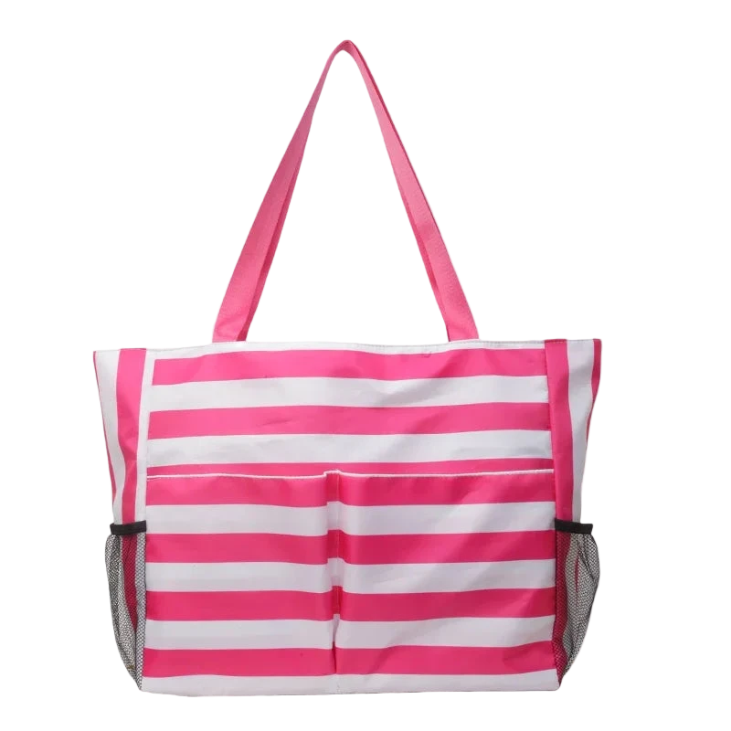 sac cabas de plage rose
