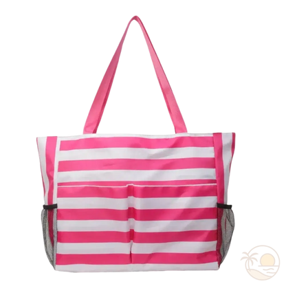 sac cabas de plage rose