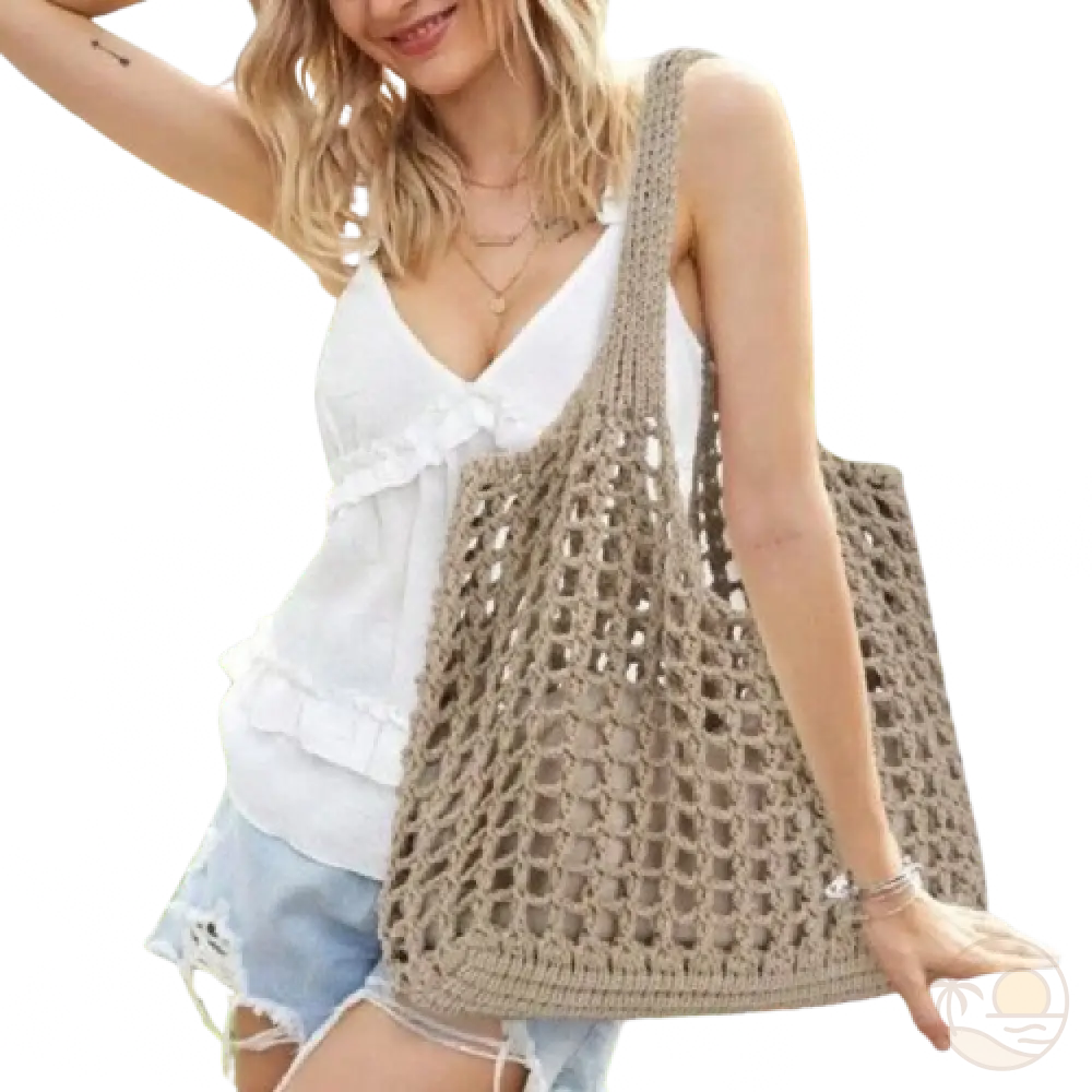 sac de plage boheme beige femme