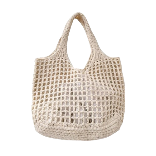 sac de plage boheme blanc