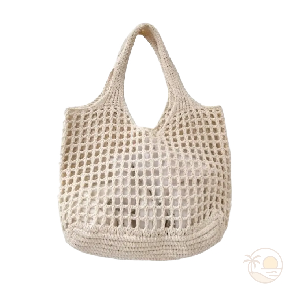 sac de plage boheme blanc