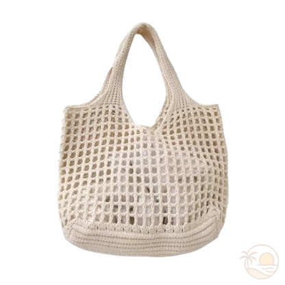 sac de plage boheme blanc