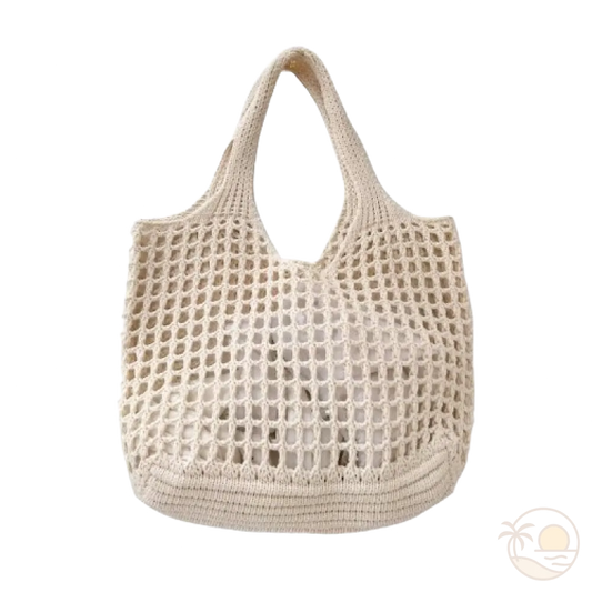 sac de plage boheme blanc