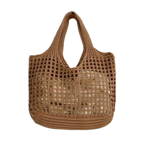 sac de plage boheme marron