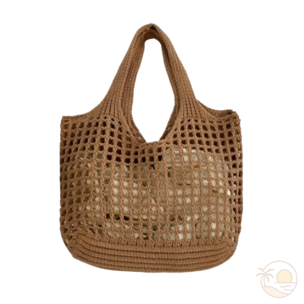 sac de plage boheme marron