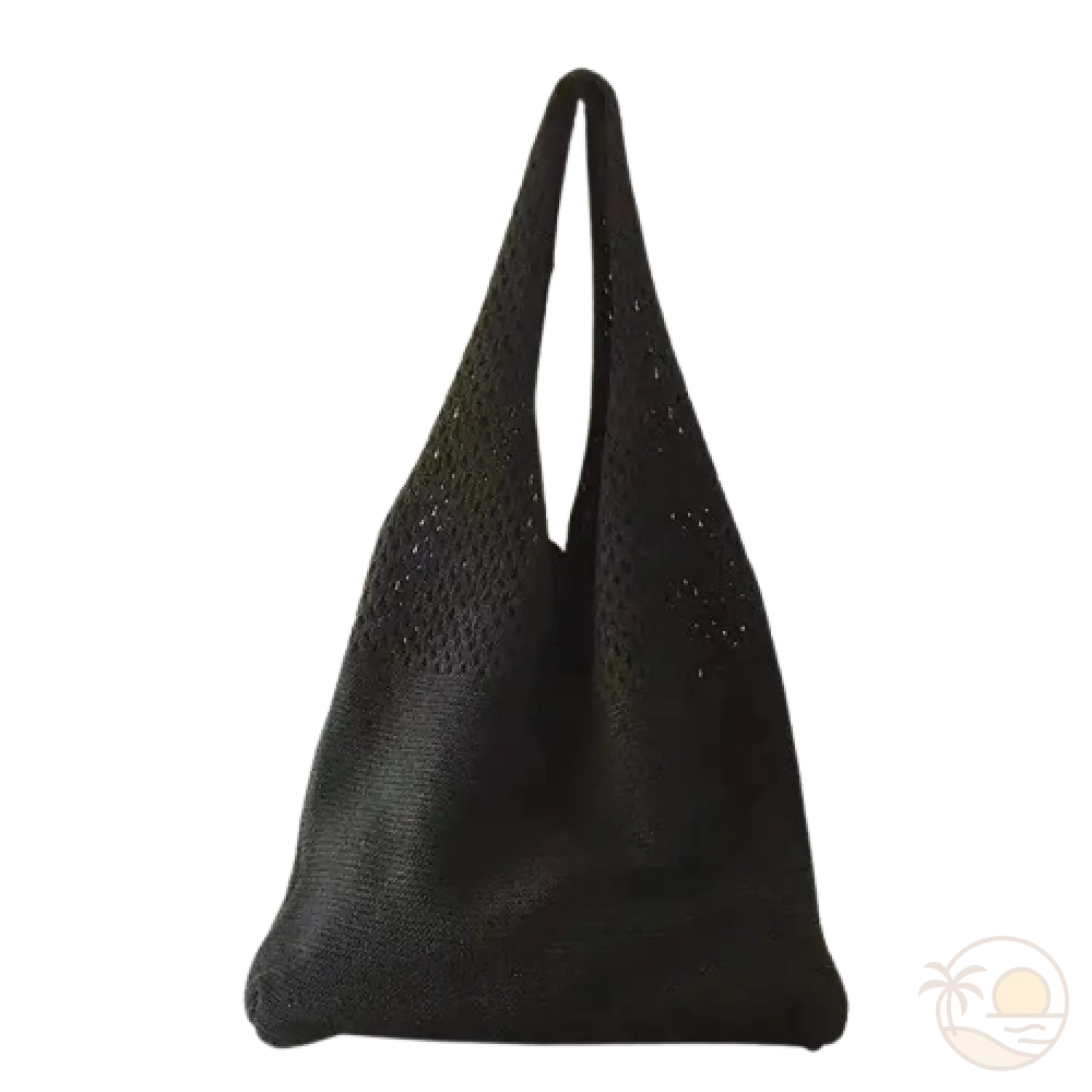 sac de plage crochet noir