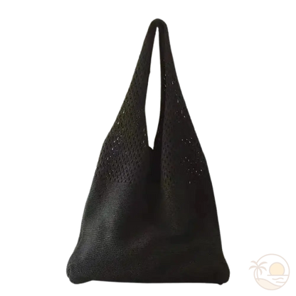 sac de plage crochet noir
