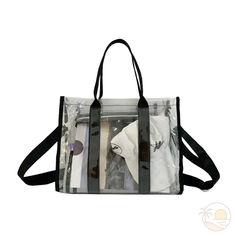 sac de plage en plastique noir