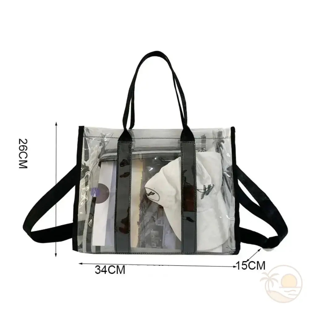 sac de plage en plastique noir dimensions