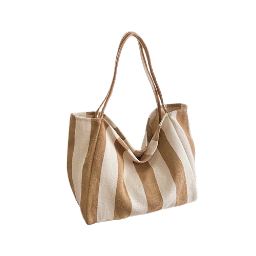 sac de plage en tissu beige
