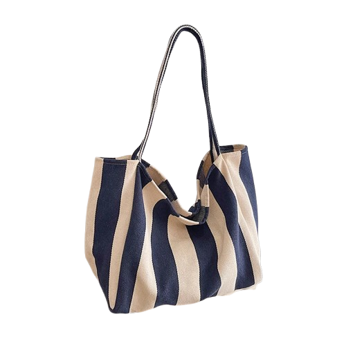 sac de plage en tissu bleu