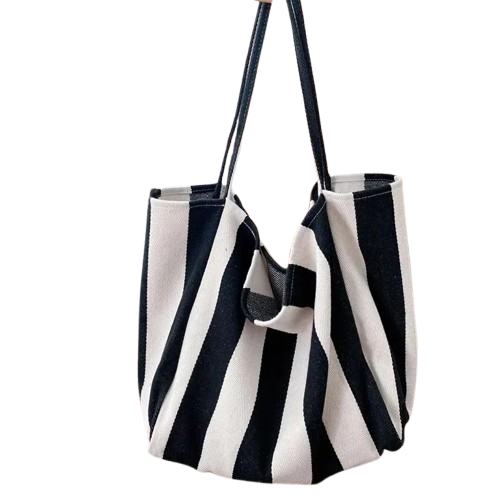 sac de plage en tissu noir