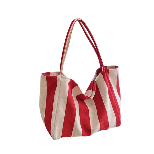 sac de plage en tissu rouge