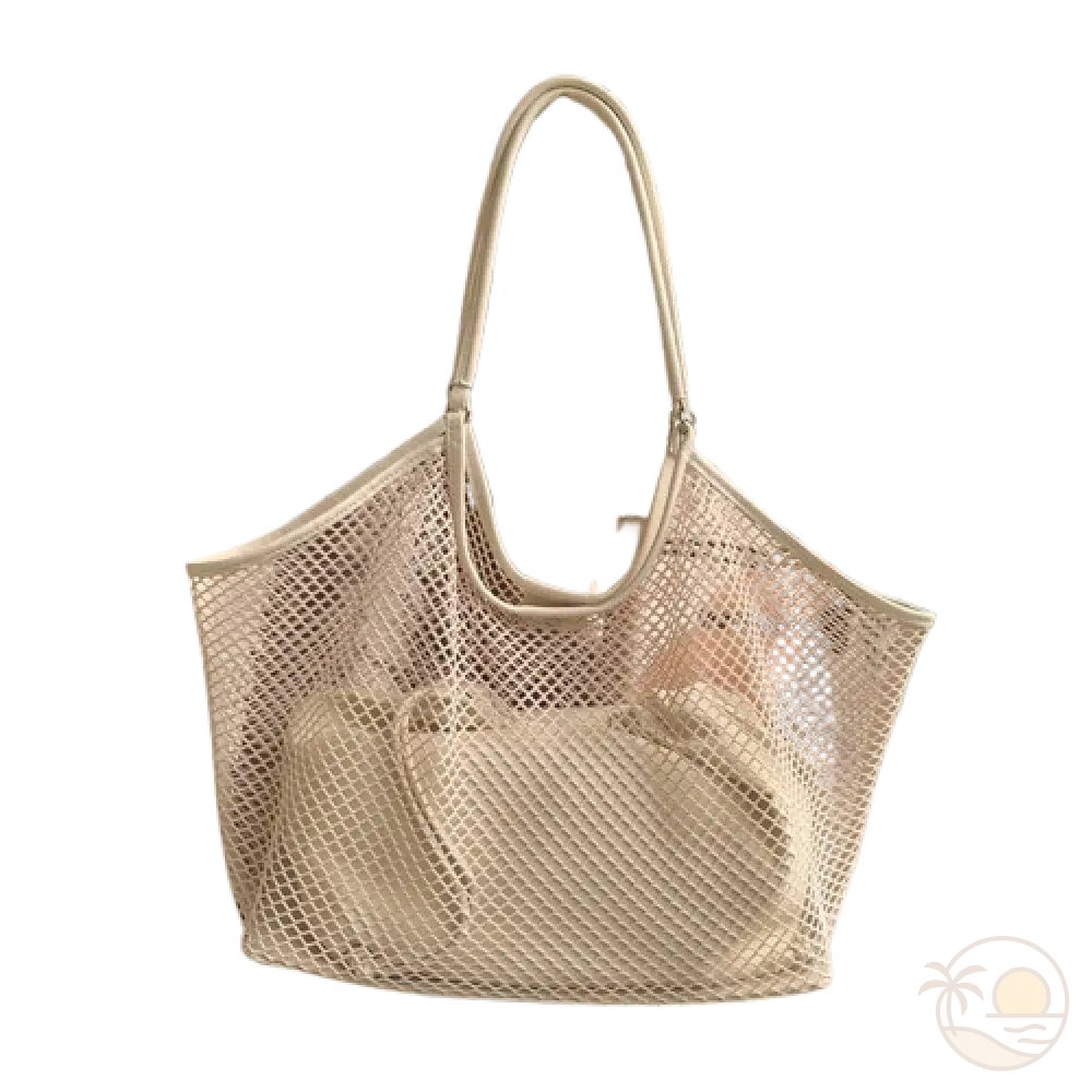 sac de plage en toile blanc 1