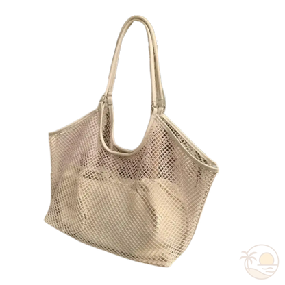 sac de plage en toile blanc 2