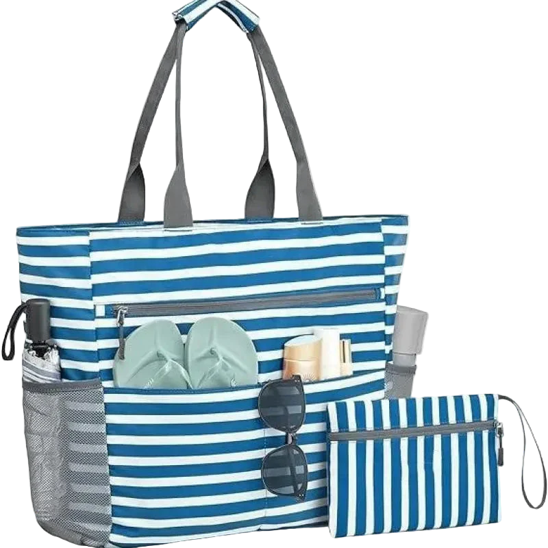 sac de plage impermeable bleu