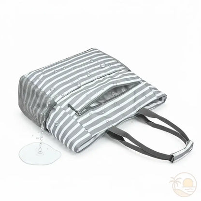 sac de plage impermeable gris eau