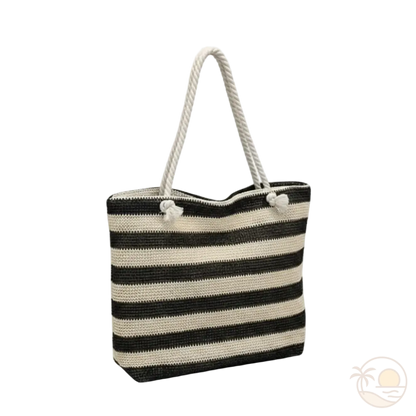 sac de plage noir main