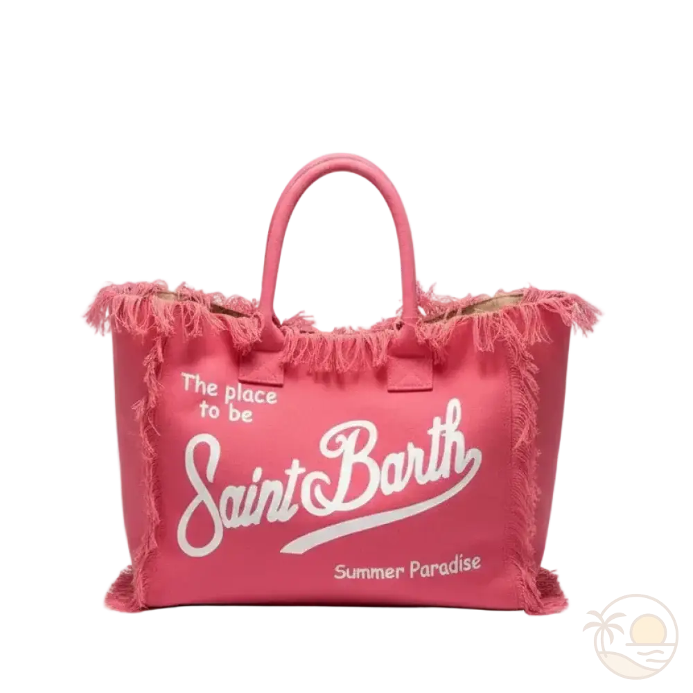 sac de plage saint barth rose